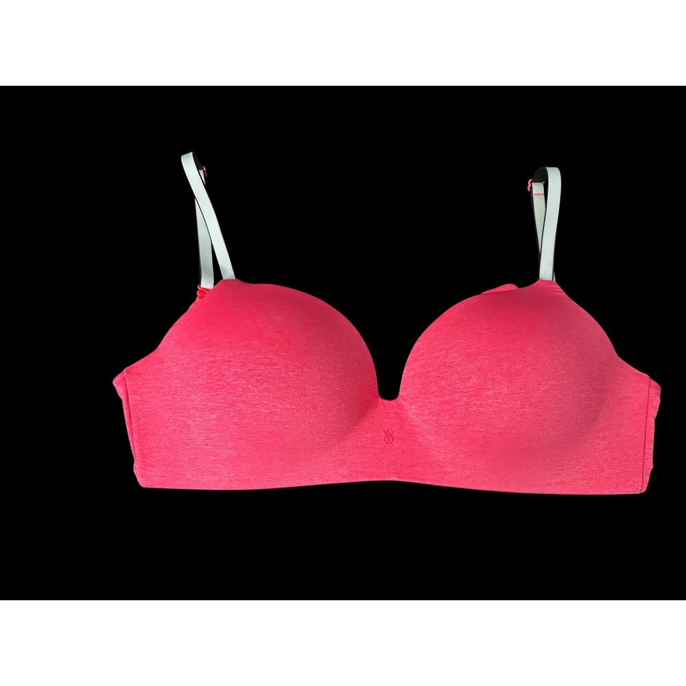 Victoria's Secret Hot Pink Padded Wireless Support Bra size 36D